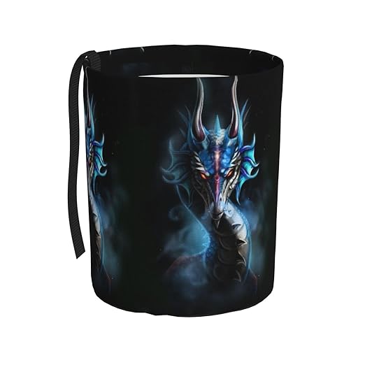 Yellow Dragon Black Car Trash Can Leak Proof Hanging Waterproof Garbage Can Multipurpose Trash Bin for Car SUV Front Seat Headrest Collapsible and Portable Storage Pocket