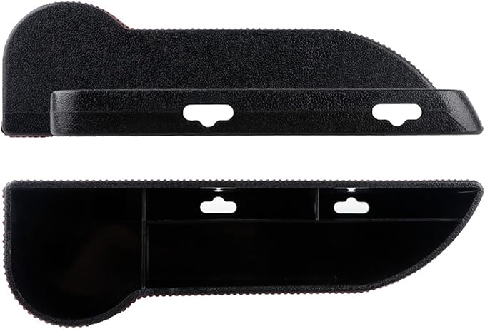Console Side Pocket, Diamond Crystal Car Seat Pockets Organizer Caddy Catcher Auto Filler Gap Bling Bling Car Console Side Pouchs for Cellphone Wallet Key (Black-2 PCS)