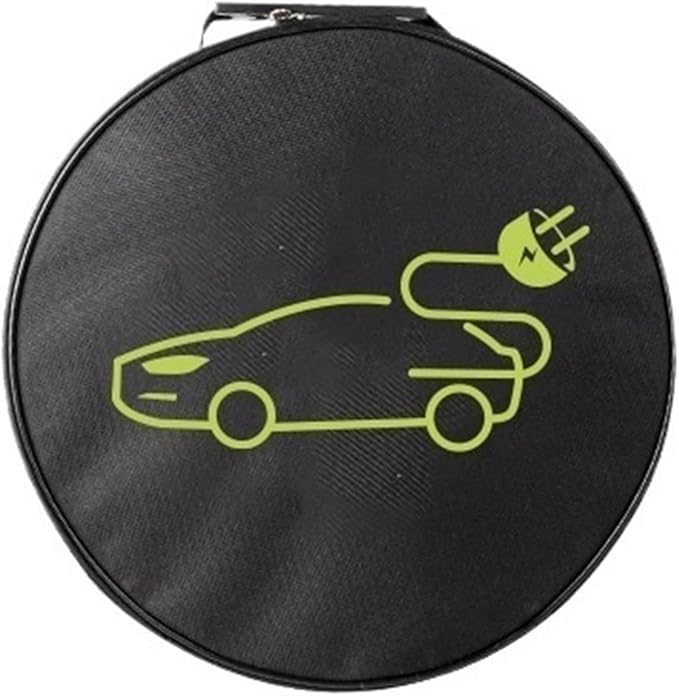 Portable EV Charger Storage Bag, Waterproof Oxford Fabric Organizer for Electric Vehicle Charging Cable, Holds 10 Meter Cord(Circular thickening)