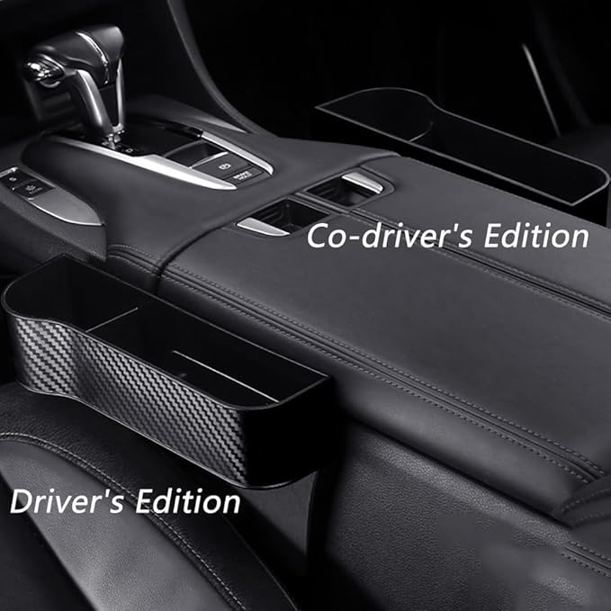 Car Seat Gap Filler Organizer for Toyota Corolla Cross XG10 2021-2025, Between Seat Console Prevents Items from Falling Auto Console Side Storage Box,Black-Main Driver