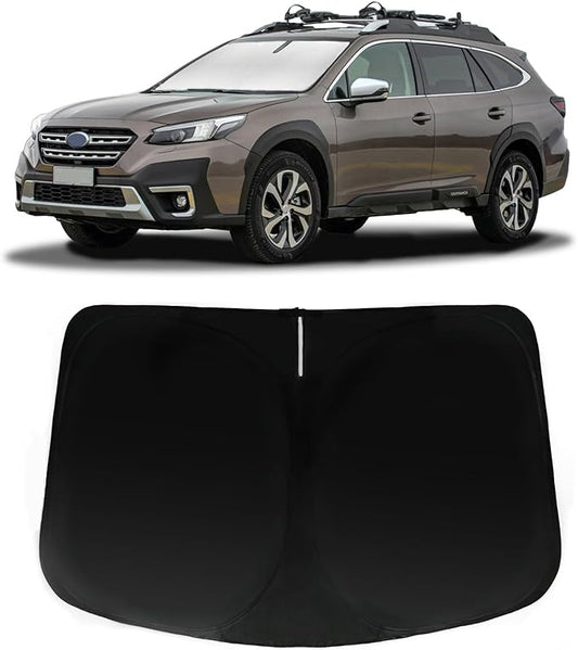 Windshield Sun Shade for 2015-2019 Subaru Outback, Car Front Window Sunshade with 240T Sun Visor Protector Blocks UV Rays Heat Sun Shield Accessories