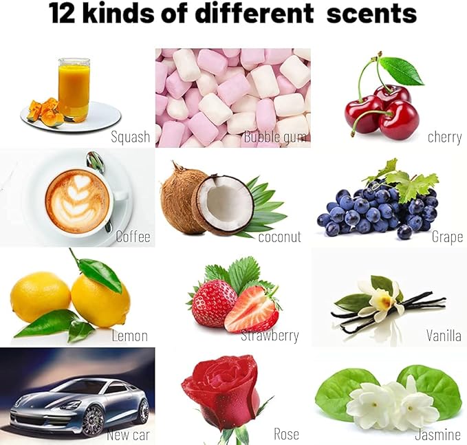 Car Air Freshener: Auto Deodorizer | Long-Lasting Smoke Smell Remover| 12 Different of Scents | Car Scent For Home | 1.5oz |12 pack