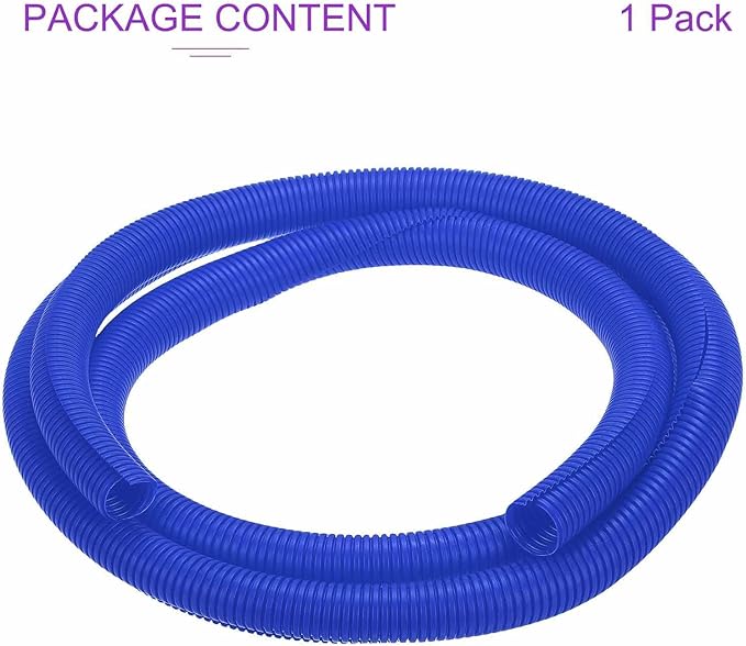 DMiotech 10ft Wire Loom Split Tubing 1 1/4 Inch(31.8mm) ID, Cord Protectors from Pet Flexible Conduit Cable Management for Office Home Garden, Blue