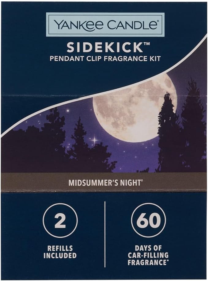 Yankee Candle MidSummer's Night Sidekick Pendant Fragrance Kit with Two Refills XO