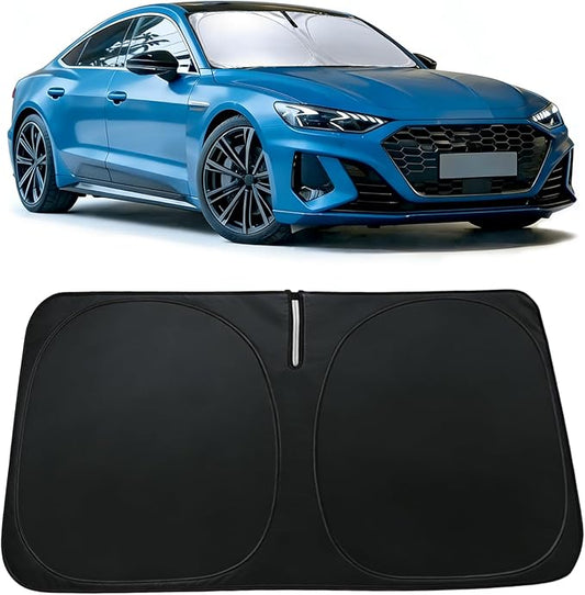 Windshield Sun Shade for Audi A4 2017-2025 Accessories, Car Front Window Sun Visor & Heat Shield | 240T Sunshade Protection Blocks UV Rays Keep Your Car Cooler