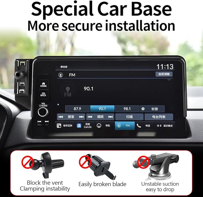Car Phone Holder for Honda CRV CR-V 2023 2024 2025 2026 LX EX EX-L Sport Touring Auto Accessories Navigation Screen Bracket Interior Decoration Dashboard Cell Mobile Phone Mount Holders case Accessory