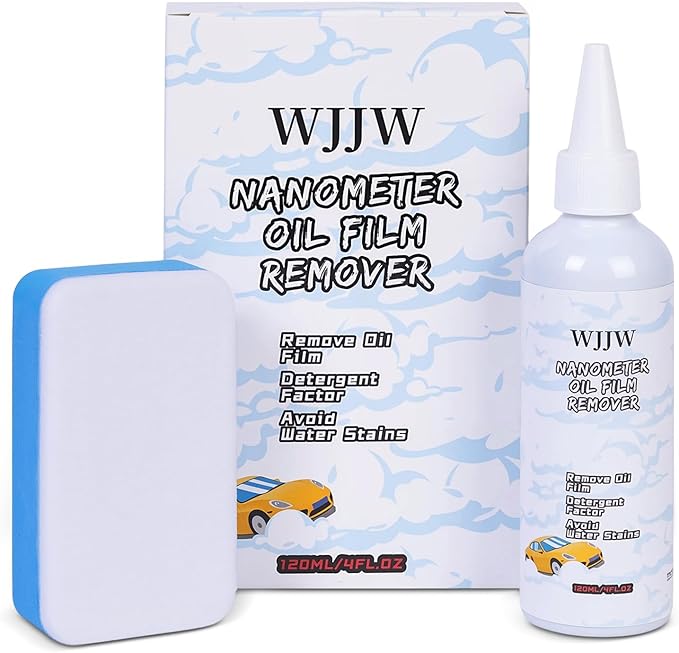 Car Glass Oil Film Remover, Nano Rare Earth Windshield Cleaner, Remove Water Spots, Wax & Grime, Restore Clarity for Auto Windows, Shower Doors & Home Glass