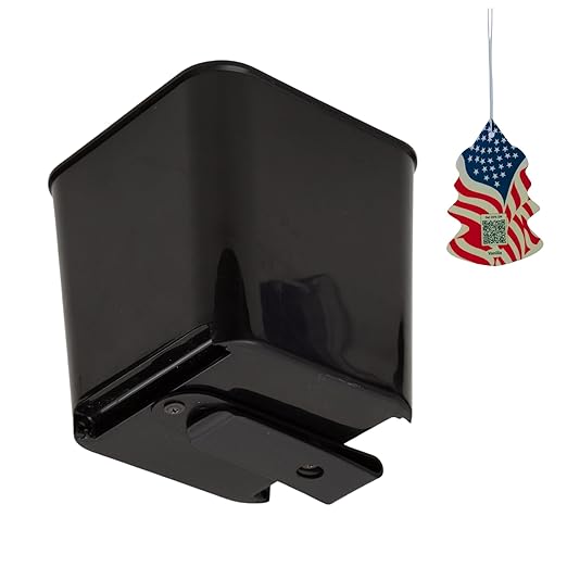 Car Trash Can Leakproof Mini Auto Organizers Storage Bin Container for Cars & Trucks with Floor Mat Clip Medium 2 Liters Capacity Black