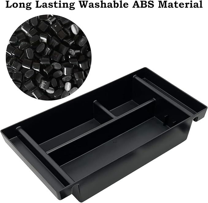 Compatible with Chevy Silverado 1500 Accessories/GMC Sierra 1500 2019-2022 Center Console Organizer Tray Fits for 2020-2023 Silverado/Sierra 2500 HD/3500 HD -Full Console Only (Upper Organizer)