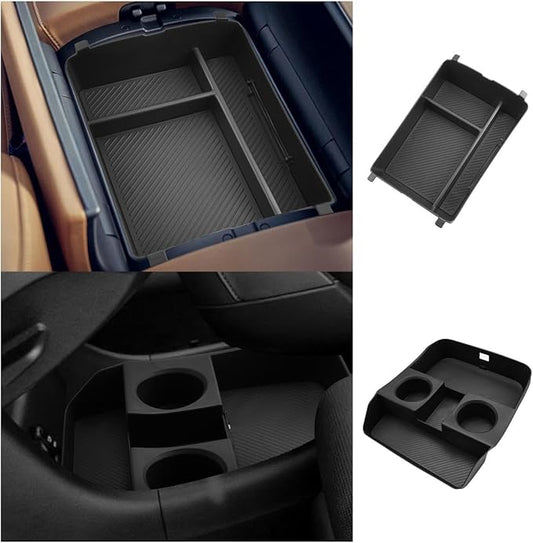 Ruiya (2Packs) 2026 Palisade Console Organizer for Hyundai Palisade LX3 Accessories Under Storage & Armrest Box Compatible with 2026 Hyundai Palisade Calligraphy(Only for 7-seat Version)