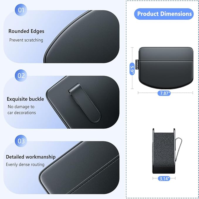 Tumecos 2Pcs Multifunctional Car Storage Box,Trash Can, Auto Door Side Organizer,Large Capacity Storage Bag,Foldable Back Seat Storage Pocket, Car Accessories Organizer Box(Style B)