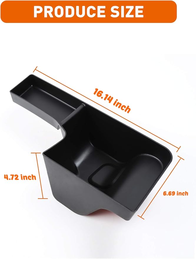 Savadicar RBR Wheel Well Storage Bin Rear Trunk Organizer for 2018-2023 Jeep Wrangler JL JLU 4-Door, Interior Accessories, Right Side, Black