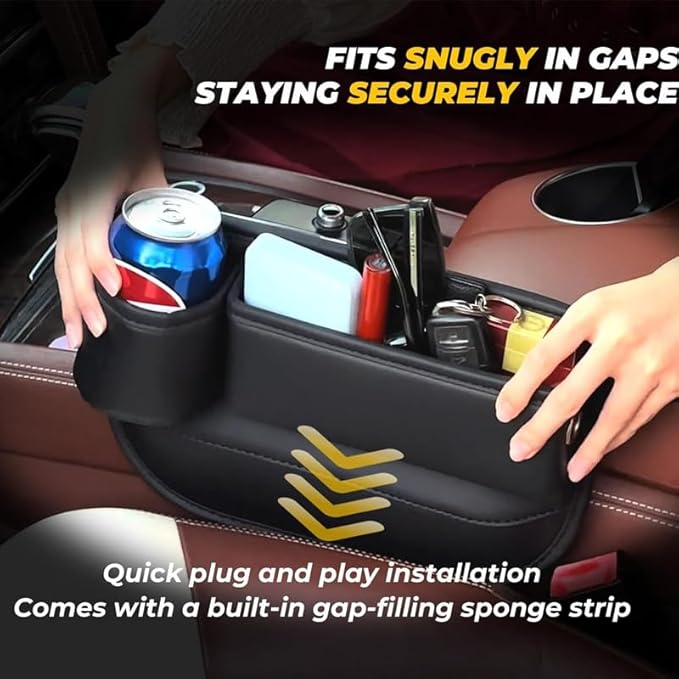 Car Seat Gap Filler for Jeep Grand Cherokee (WL) 2021–2025, Car Gap Storage Box Avoid Items from Falling Multi-Functional Car Storage Box Easy to Use Keep The Car Tidy,Driver Side