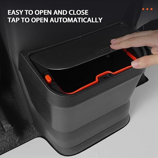 PACEWALKER Car Trash Can for Toyota Sienna 2024 2023 2022 2021 Modification Waterproof in- Trash can for Toyota Sienna 2021-2024 Accessories Black