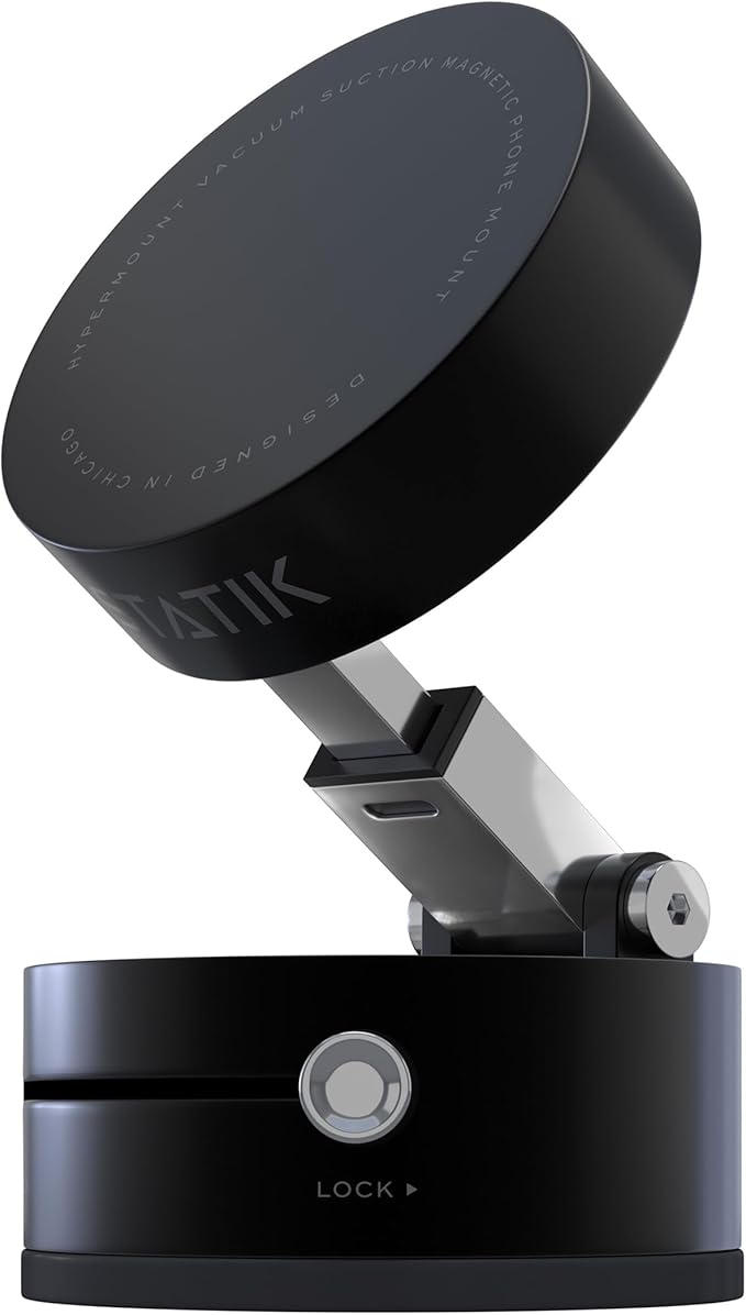 Statik HyperMount (Gen 2) Phone Mount, Magnetic Phone Holder, MagSafe Car Mount for Phone Works on Smooth & Lightly Textured Surfaces, iPhone, Samsung, and Android Compatible