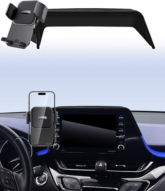 SKYLOTEC Car Phone Holder for Toyota C-HR CHR 2019 2020 2021 2022 Accessories 8-Inch Screen Fixed Clip, Automobile Cradles Phone Mount, Cell Phone Base Not Block Air Vent(Universal Holder)