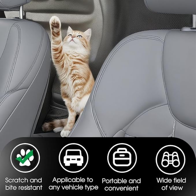 Car Pet Barrier Mesh for Back Seat for Subaru Crosstrek Limited 2019–2025, Heavy-Duty Dog Safety Net Scratch-Resistant Divider for Cars,Breathable & Secure Travel Guard,A