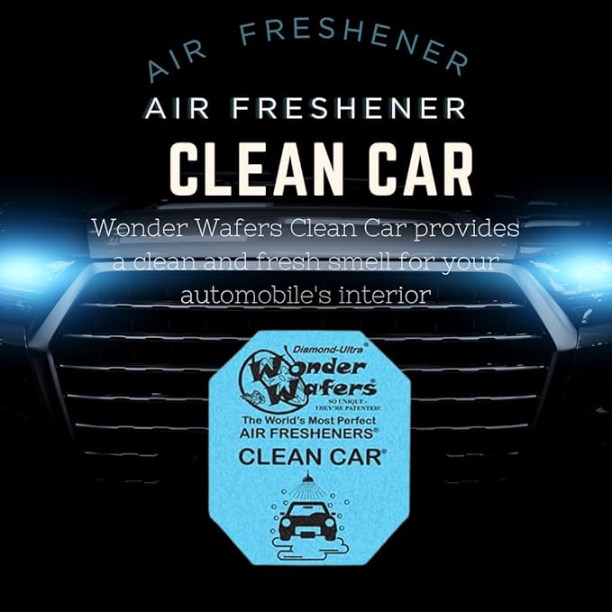 Wonder Wafers 20 count Air Fresheners Individually Wrapped, Clean car Fragrance