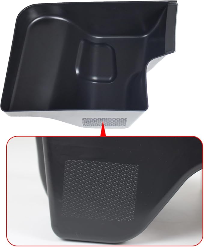 Rear Wheel Well Storage Bin Compatible with Wrangler 2018-2023 JL JLU 4 Door(Not fit 2 Door), Trunk Organizer Storage Tray Cargo Side Box Jeep Wrangler Black 2PCS(Left & Right)