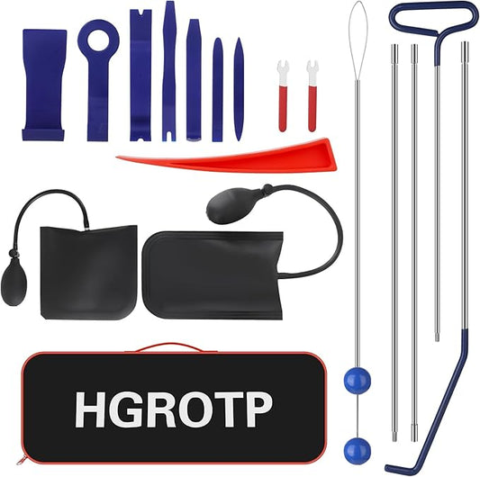 17PCS Stainless Steel Repair Tools，Emergency Tool Kit with Carry Bag