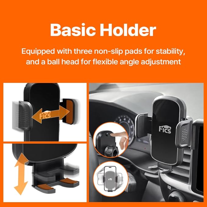 FICS Phone Holder Compatible with Toyota RAV4 (RAV4 19~24) of 8" Monitor