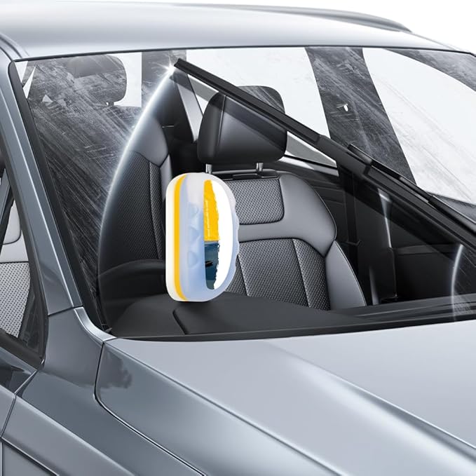 2025 Upgraded Automotive Oil Film Cleaning Brush, Windshield Cleaner, Glass Cleaner, Car Glass Oil Film Cleaner for Car Windows, Anti-Rain Fog Glass Cleaning Board (2)