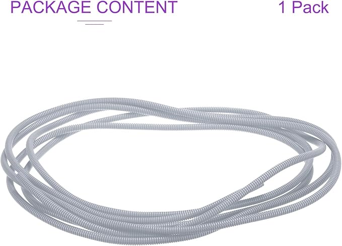 DMiotech 10ft Wire Loom Split Tubing 1/4 Inch(6.4mm) ID, Cord Protectors from Pet Flexible Conduit Cable Management for Office Home Garden, Gray