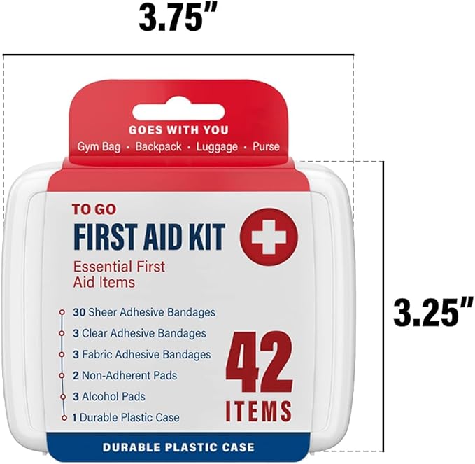 DecorRack 2000 Piece First Aid Kit, 48 Individual Boxes of 42 Items Each, First Aid Kits for Minor Cuts, Scrapes, Travel, Car, Home, Work, Field Trips or Camping (2000pcs, 48 Pack)