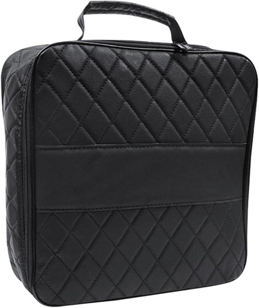 EV Charging Cable Storage Bag for Porsche Cayenne Turbo S E-Hybrid 2017–2025 2020 2021 2022 2023 2024, PU Leather Water-Resistant Reinforced Case, Large Capacity Durable Car Charging Cable Organizer