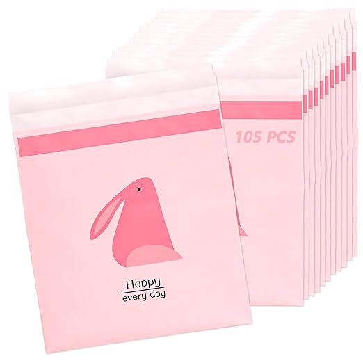 105 Pcs Car Trash Bags Disposable, Car Garbage Bag, Self Adhesive Small Trash Bags for Car, Portable Waterproof Leak Proof Barf Vomit Bags, Self Adhesive Cleaning Bags for Cars, Bedrooms, Kitchens