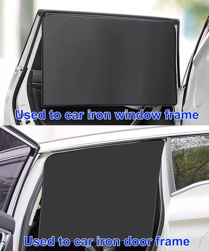 Car Side Window Sun Shades, Window Sunshades Privacy Curtains, 100% Block Light for Breastfeeding, Taking a nap, Changing Clothes, Camping (Full Sets 4pcs)