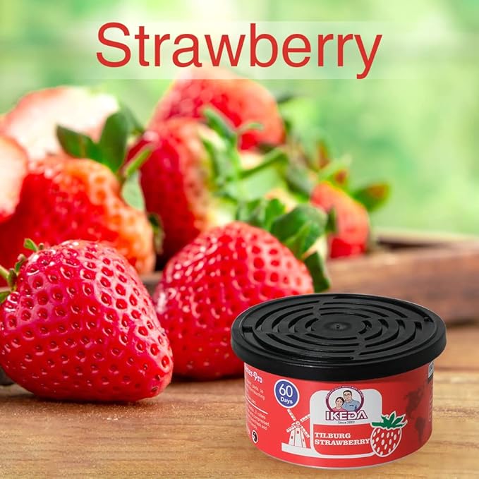 Car Air Freshener: Tilburg Strawberry Scent | Car Scents | Odor Eliminator Essential | Long-Lasting | Strong Fragrance | For Home Closet | 1.5 Oz | Pack of 4…