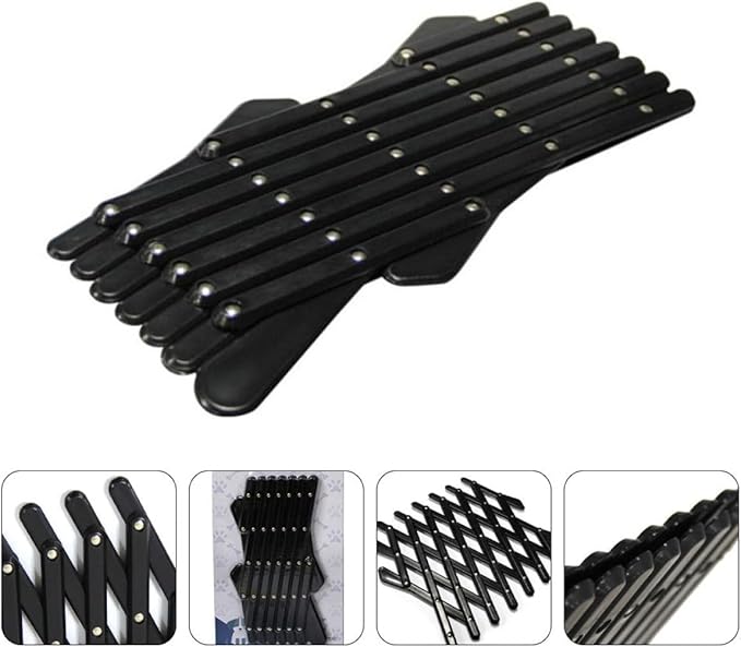 Car Window Pet Gate Portable Barrier Fence, Retractable Large Black Mesh Pet Divider for Car Doors, Ventilation Mesh Suitable for Dog Travel Safety