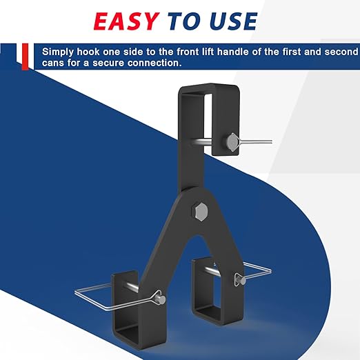 ELITEWILL Wheeled Trash Can Couplers to Hook Multiple Wheeled Trash Containers