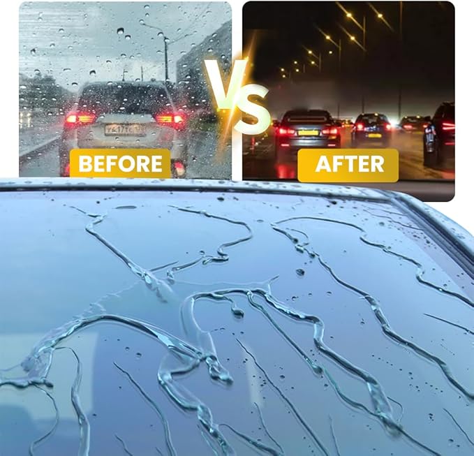 2025 Upgraded Automotive Oil Film Cleaning Brush, Windshield Cleaner, Glass Cleaner, Car Glass Oil Film Cleaner for Car Windows, Anti-Rain Fog Glass Cleaning Board (2)