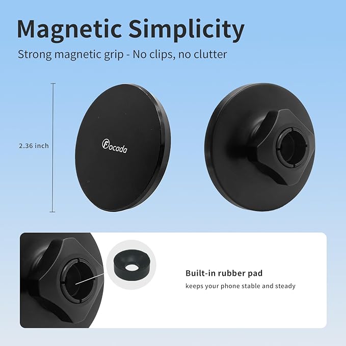 Car Phone Holder for Toyota RAV4 2013–2018,Vehicle-Specific Magnetic Dashboard Mount,360° Rotating MagSafe-Compatible Phone Cradle,Hands-Free Mount for iPhone 12–17/Android,RAV4 Interior Accessories