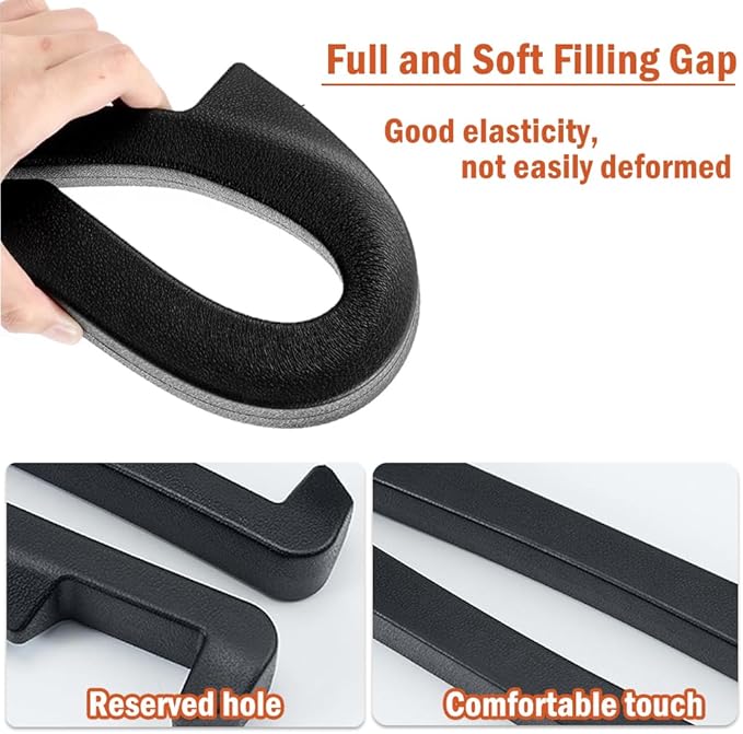 Universal Car Seat Gap Filler, 2Pcs Car Seat Gap Plug Strip to Fill The Gap Between Seat and Center Console Stop Things Dropping Car Interior Accessories for Car, SUV, Truck (Red)