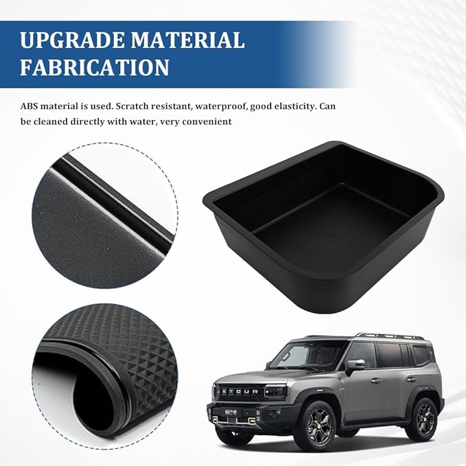 Center Console Cool Box Organizer, Auto Insert Tray Accessories, ABS Armrest Storage Box Tray, Car Accessories Armrest Organizer Trays Fit for Toyota Land Cruiser Prado 250/ Lexus GX 550
