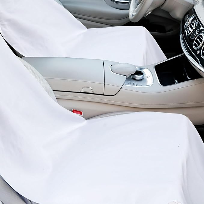 Hahafelt 2 Pack Car Seat Towel Covers with Storage Bag 63 x 32 Inch Athletic Running Towel Seat Sweat Washable Non Slip Cover Gift for Car Outdoor Sport Activities (Trust in God)