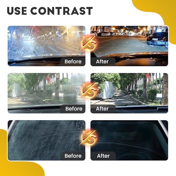 2025 Upgraded Automotive Oil Film Cleaning Brush, Windshield Cleaner, Glass Cleaner, Car Glass Oil Film Cleaner for Car Windows, Anti-Rain Fog Glass Cleaning Board (3)