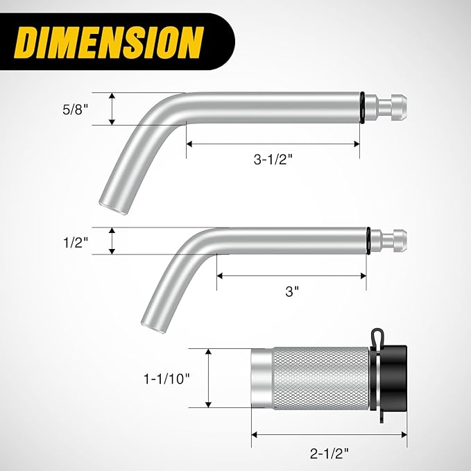 Nilight Trailer Hitch Lock Pin 1/2" & 5/8" Locking Receiver Hitch Pin Keyed Unique Weatherproof Anti-Theft Lockable Fits 2" 2-1/2" & 1-1/4"Receiver Tow Truck Boat Bike Truck Silver
