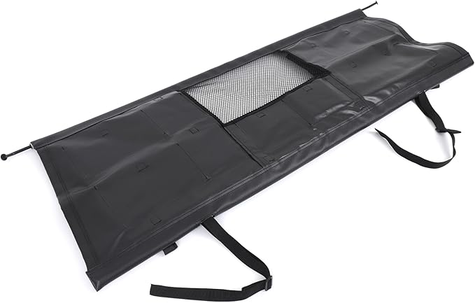 Universal Fit Pet Barrier Car Divider for Ineos Grenadier 2020-2025+ | Heavy-Duty Mesh Backseat & Trunk Dog Fence | Adjustable Vehicle Cargo Net for Travel Safety (Black(with Storage Bags))