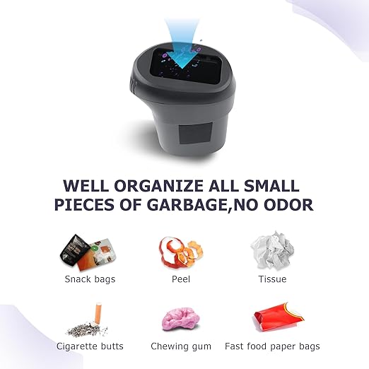 LUWU Car Trash Can Compatible with 2022-2025 Toyota Crown - Interior Accessory with Lid, Portable Mini Dustbin, Leak-Proof Garbage Bin 2PCS