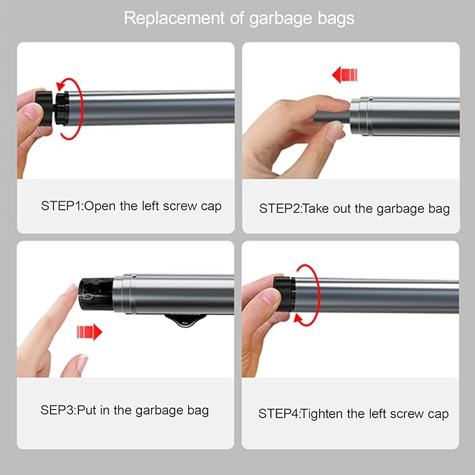 Car Trash Can with Roller Bag Dispenser & Phone Holder - Includes 40 Piece Tear-Off Trash Bags
