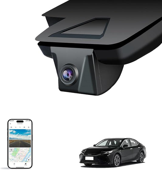 Front 4K Dash Cam for Toyota Camry 2025 2026,Hybrid LE SE XSE XLE,Easy Installation,OEM Style,Collision Detection,Loop Recording,WiFi & App,64G Card