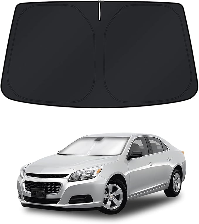 KUST Windshield Sun Shade for Chevy Malibu 2013 2014 2015 Window Accessories Sun Cover Foldable Blocks UV Rays Keep Car Cooler
