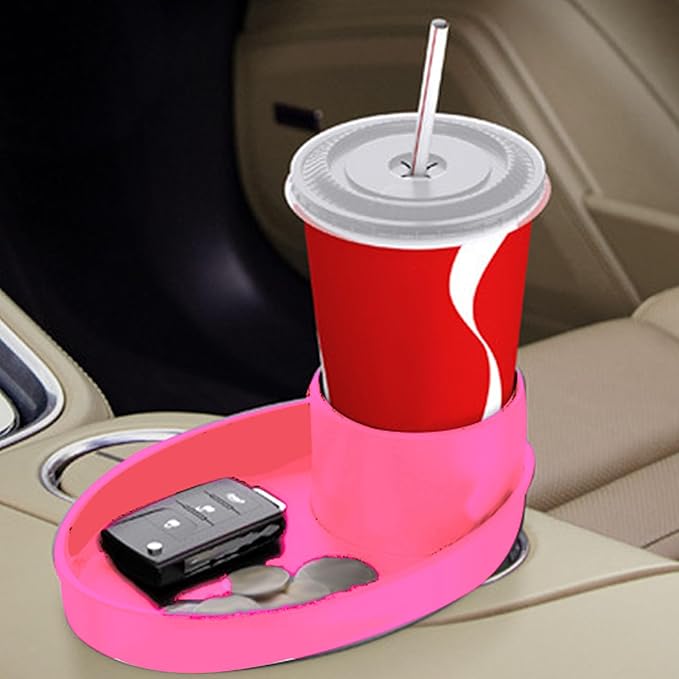 Asixxsix Car Seat Snack Tray, Travel Tray for Kids Car Seat, Stroller, Booster and Anywhere with Cup Holder, Cup Holder Tray for Snacks, Car Seat Tray for Kids Travel, Toddler Road Trip