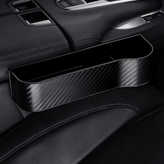 Car Seat Gap Filler Organizer for Toyota Corolla Cross XG10 2021-2025, Between Seat Console Prevents Items from Falling Auto Console Side Storage Box,Black- Co-Driver