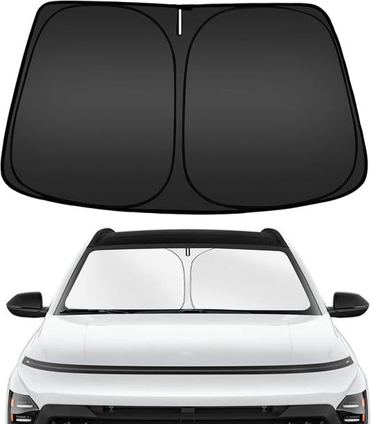 ARISMOTOR Windshield Sun Shade for Hyundai Kona 2024-2025 2026, Custom Fit Foldable Front Window Sunshade Sun Visor Protector, Block UV Rays Keep Your Car Cooler