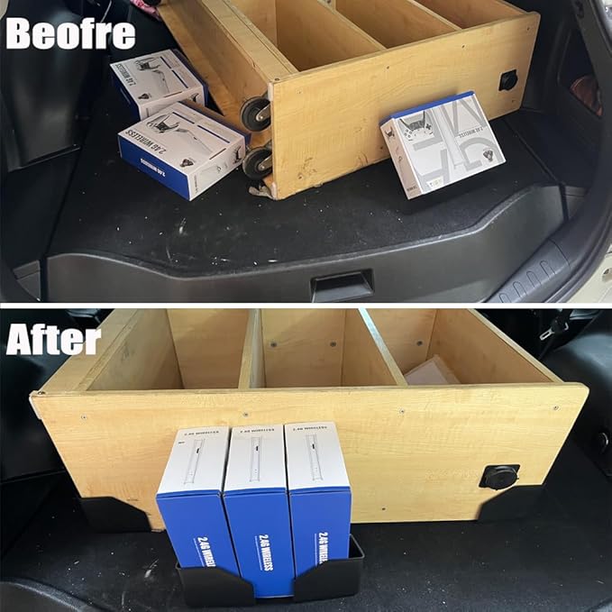 Car Trunk Organizer Blocks, 4 pack of Multipurpose Car Storage Organizer Blocks, Trunk Divider with Large Size Non-slide Bottom, Available to Wool Carpet (3.9'')